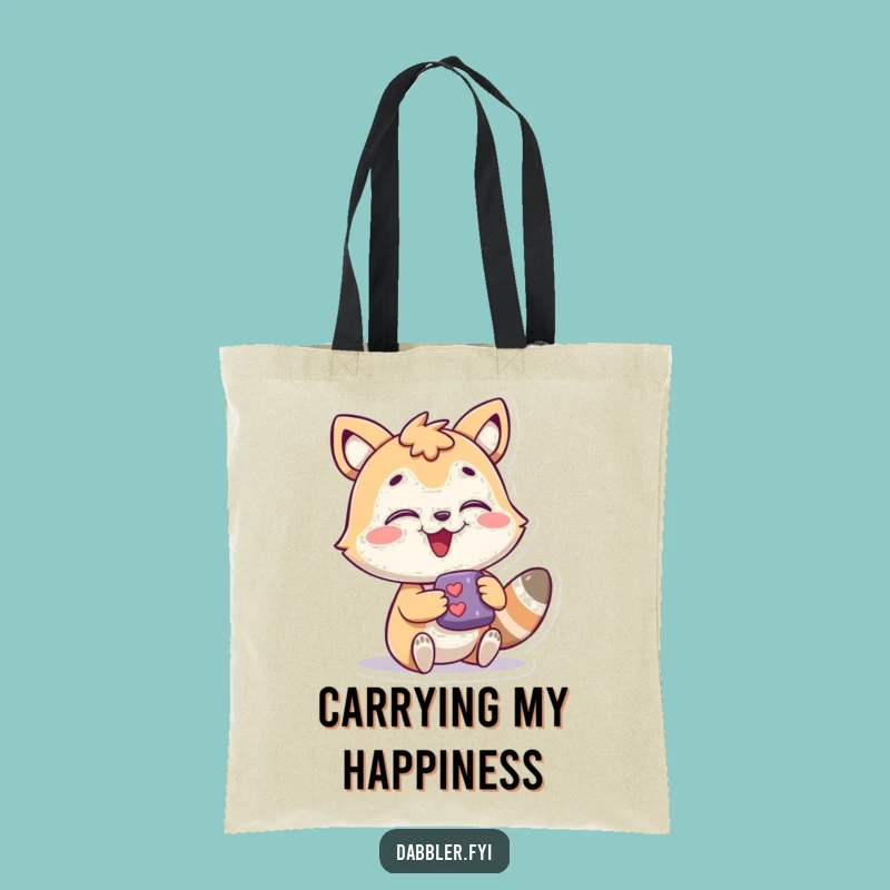 Funny Tote Bag - Joyful Animal's New Discovery, Practical Funny Gift Accessory