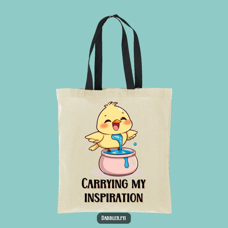 Funny Bird Ink Art Tote Bag: Carry Your Creativity with Artistic Flair
