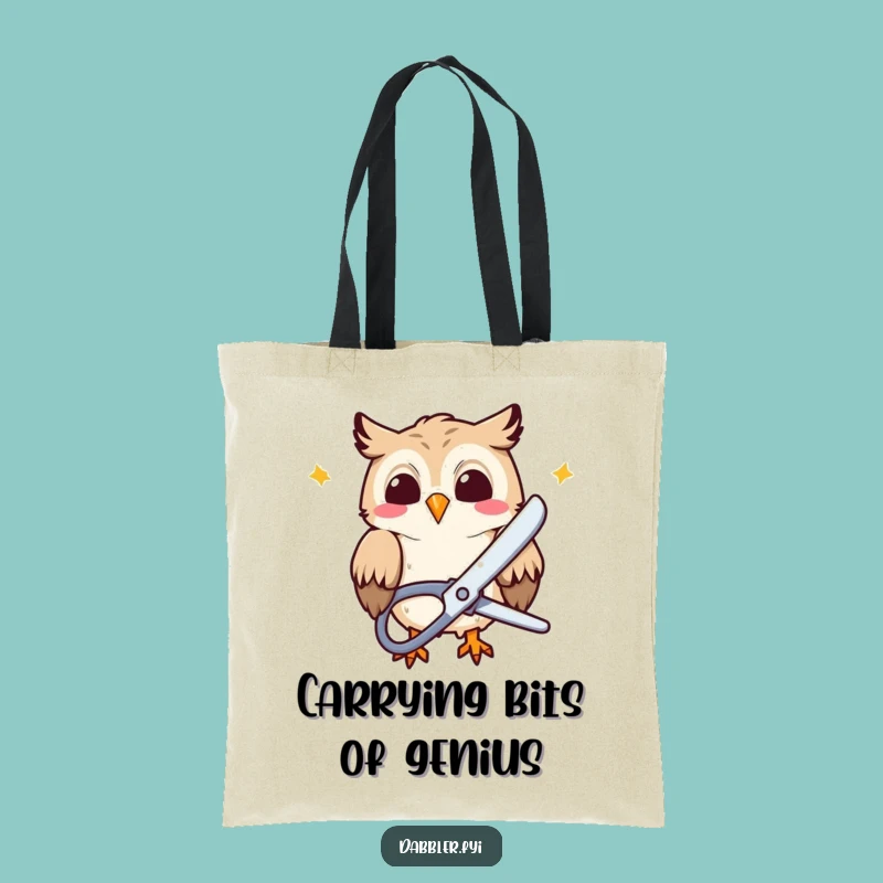 Funny Owl Cutter Tote Bag: Carry Your Day with This Funny Gift!