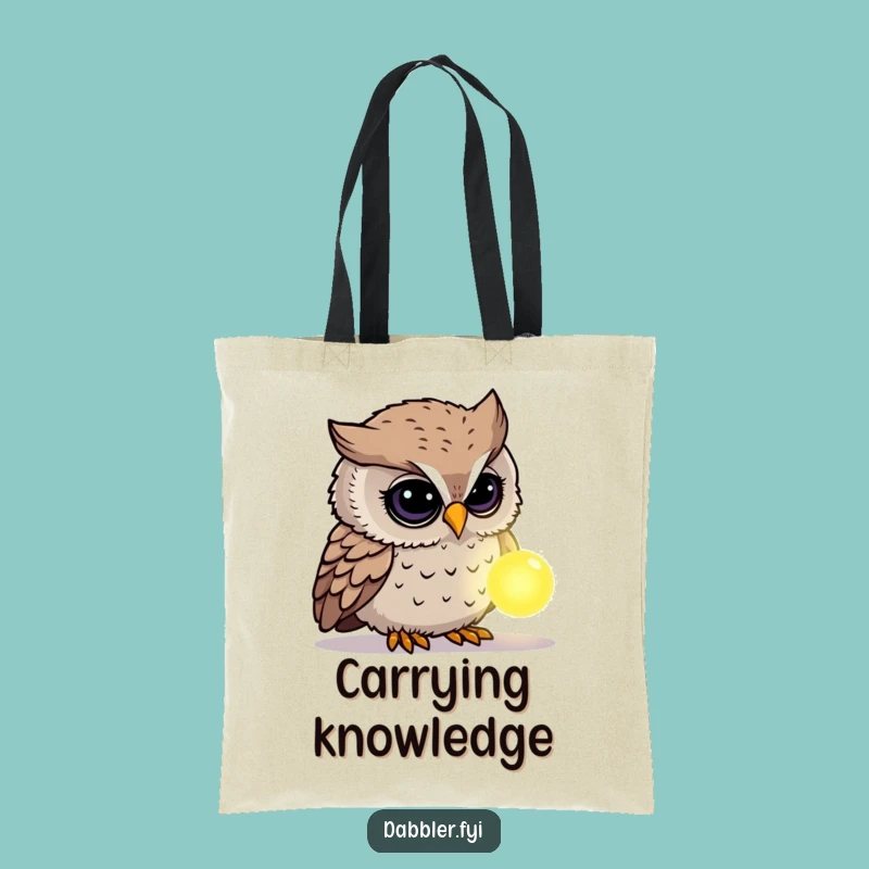Funny Owl Mystery Tote Bag: Curious Owl Carry-All, Stylish Enigma, Perfect Funny Gift