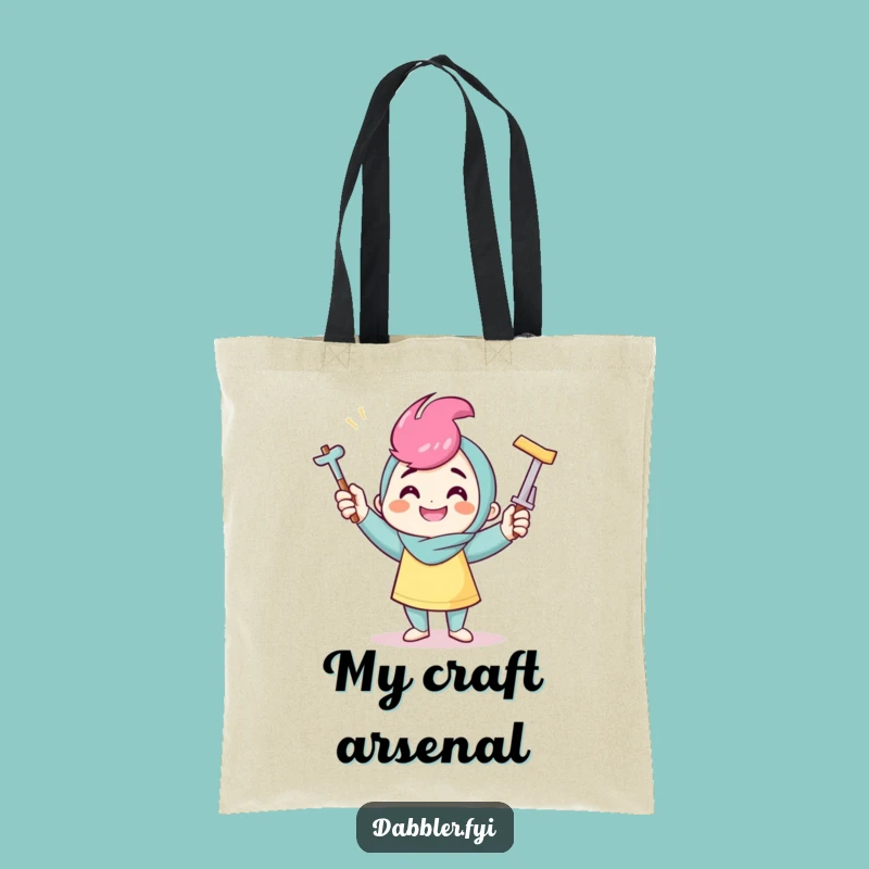 Funny Crafter Tote Bag: Spacious Funny Gift for the Organized Maker