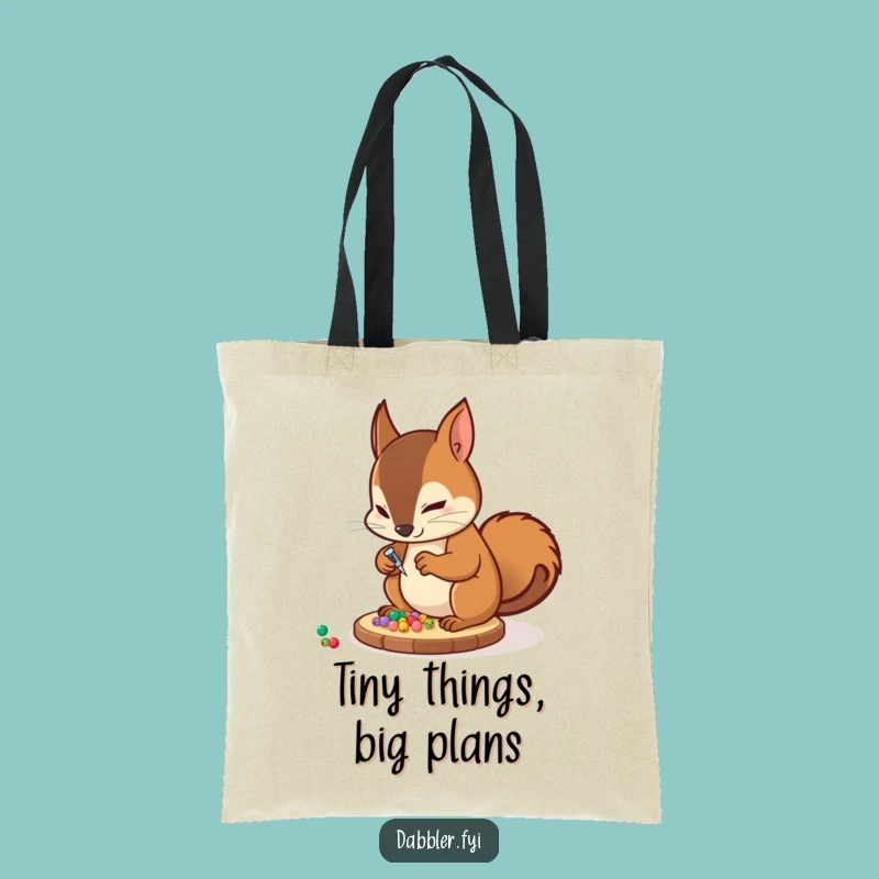 Funny Squirrel Crafter Tote Bag: Carry Your Crafts with This Funny Gift!
